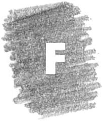 STAEDTLER Mars Lumograph F Graphite Art Drawing Pencil, 6 Pencils