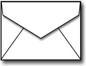 2 3/4" x 3 11/16" Florist Size Envelopes - White - 100 Pack