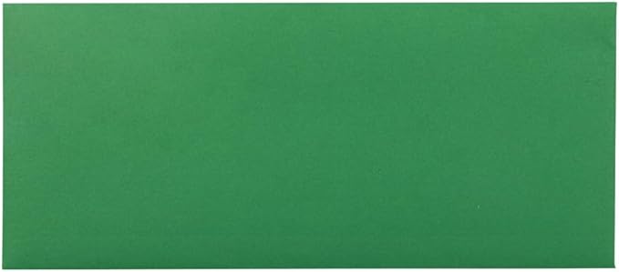 JAM PAPER #10 Business Colored Envelopes - 4 1/8 x 9 1/2 - Green Recycled - Bulk 250/Box