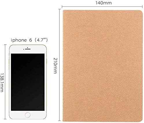 12 Pack Dot Grid Notebook Journals Bulk with Thick Dotted Grid Paper, 60 Pages, 8.3x5.5 inch, A5 Size, Diary Writing Subject Notebooks Planner for Travelers Students Office, Travel Journal Set