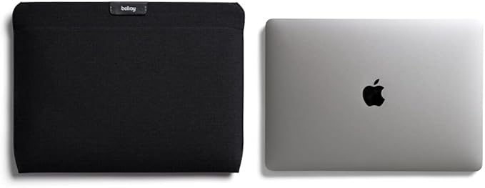 Bellroy Laptop Sleeve (Fits 14 Inch Laptop or MacBook, Slim Protective Case with Magnetic Closure) - Black