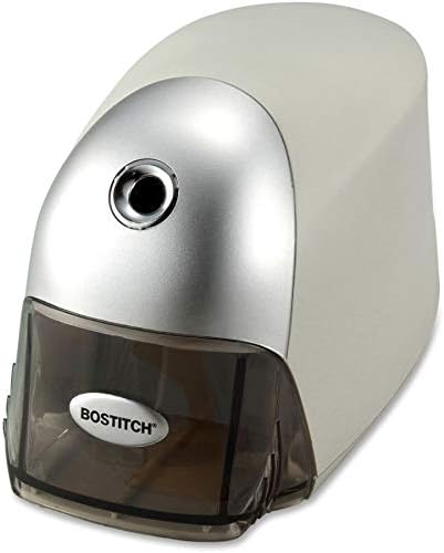 Bostitch Office QuietSharp Executive Heavy Duty Electric Pencil Sharpener for 65% Faster Sharpening and 6X Longer Cutter Life - Colored Pencil Compatible, Gold Chrome