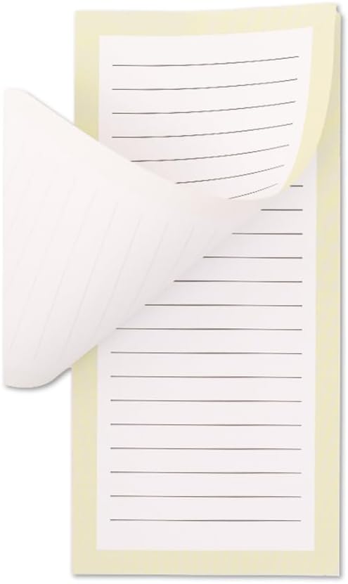 8 Magnetic Notepads – Notepads for Grocery List, Shopping List, To-Do List, Reminders -Strong Magnetic Back- Memo Notepad with Solid Pattern Designs | 25 Sheets per Pad 7.5 x 3.5 inch (8 Pack)