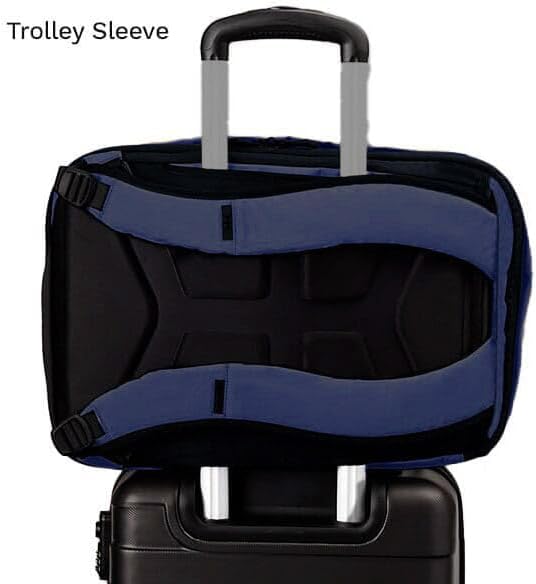 Knack Small Series 2 Laptop Backpack Fits up to 16 Inch Laptops - Knack Bags Carry-On Backpack, TSA Approved, Expandable Travel Backpacks With 2 Day Outfit Capacity, Evening Blue