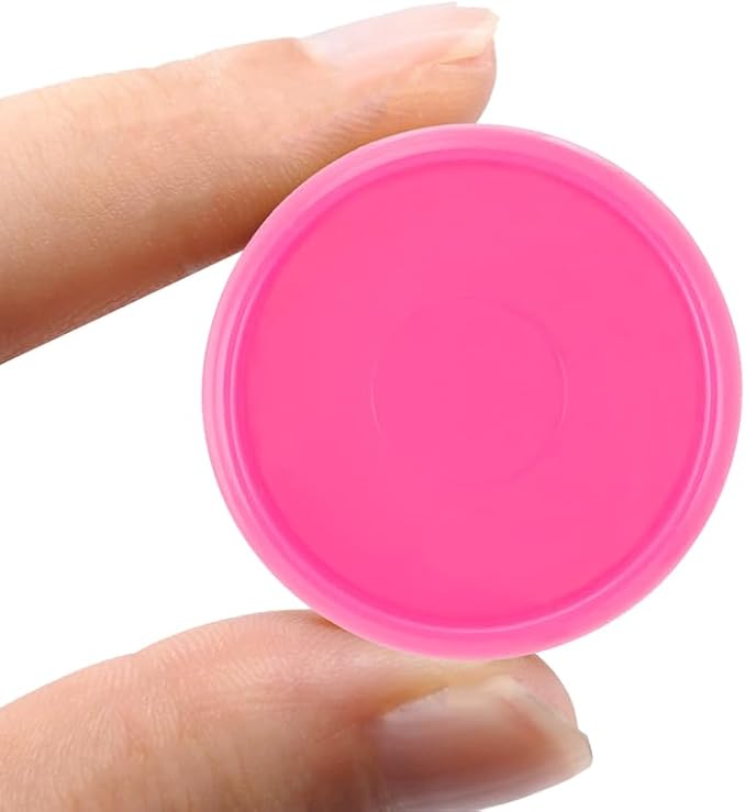 100PCS Discbound Notebook Accessories Expansion Planner Discs Binder Rings Loose-Leaf Plastic Book Binding Disc(Dark Pink,0.9"/24 mm)