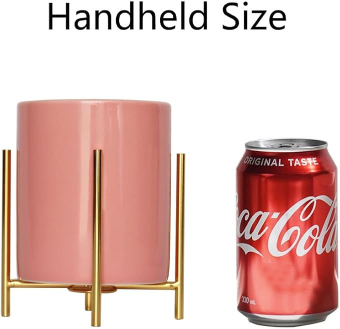 Ceramic Pen Holder Stand Cup Pencil Holder Organizer Makeup Brush Holders for Home Office Desk (Pink)