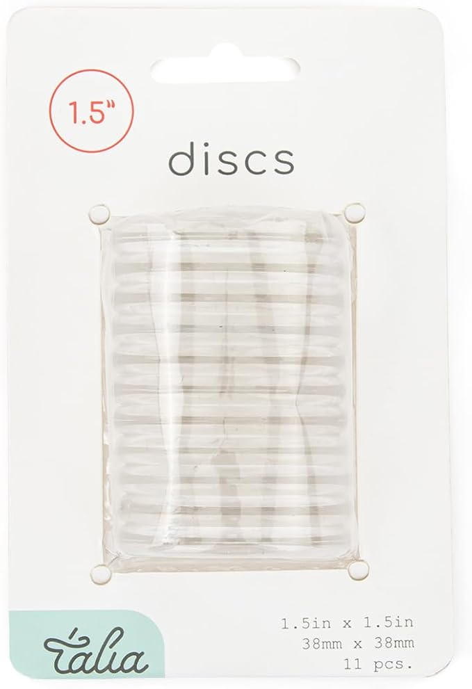 Talia Discbound Notebook - Discs (Clear, 1.5inch)