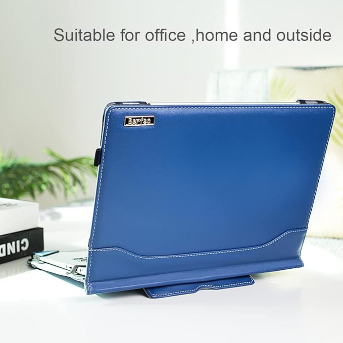 Protective Case Cover Compatible with Dell Inspiron 13 5370 5368 5378 5379 13.3 inch Notebook Sleeve PU Leather Stand Hard Protective Skin