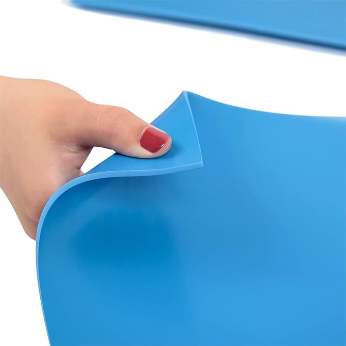 Falling in Art Soft Linoleum Carving Block, 9 Inches by 12 Inches, Blue, 4-Pack