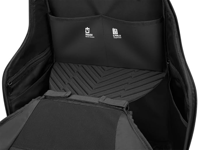 Lenovo Legion Gaming Backpack GB700 for Computers Up to 16 -Inch – 20L Capacity Ultimate Gamers Bag with Damage Protection, Anti-Theft Lock, & Organized Compartments for Gamers (Black)