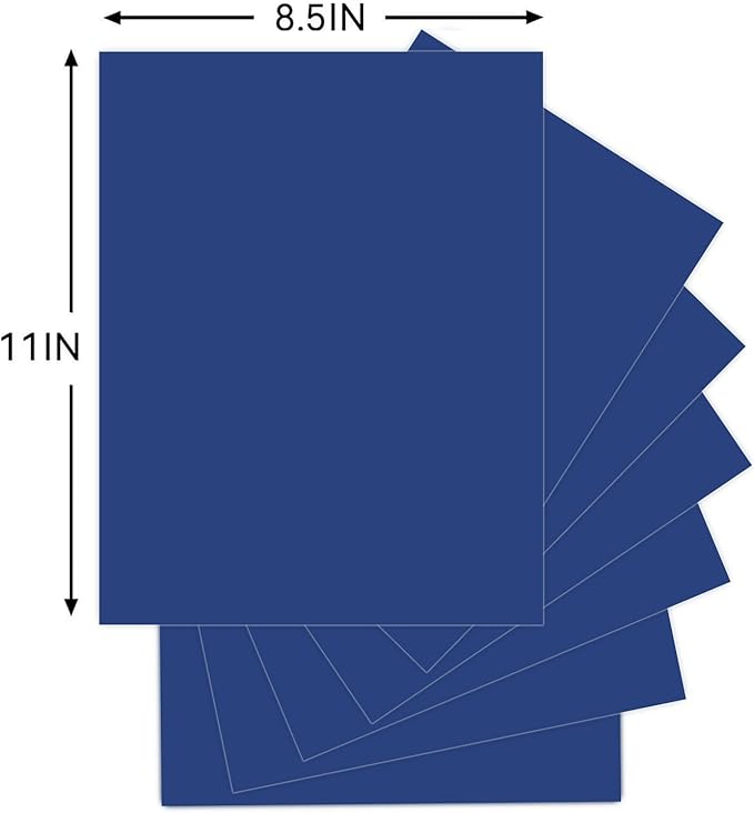 25Sheets Navy Blue Cardstock Paper, 8.5 x 11 Card stock for Cricut, Thick Construction Paper for Card Making, Scrapbooking, Craft 90 lb / 250 gsm (Royal Blue)…
