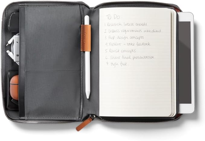 Bellroy Tokyo Folio 8” (Document and Tablet Holder, Work Folio, Notebook Cover) - StormGray
