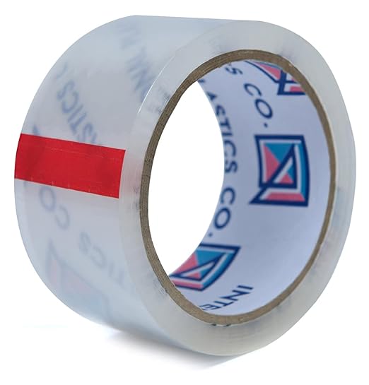 Heavy Duty Packing Tape Refill, 1.88 Inch x 60 Yards, 12 Rolls, 3" Core, Packing, Shipping and Mailing, Strong Seal on All Box Types (12 Pack, Clear)