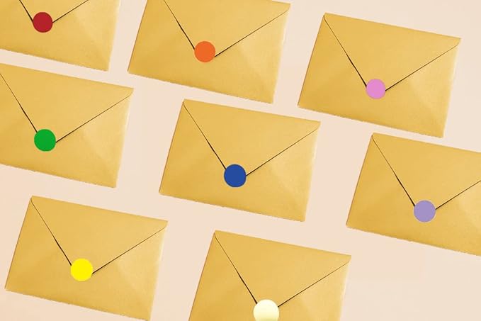 Dot Stickers,Pack of 2400 Round Color Coding Circle Dots Stickers Labels (3/4",Red)