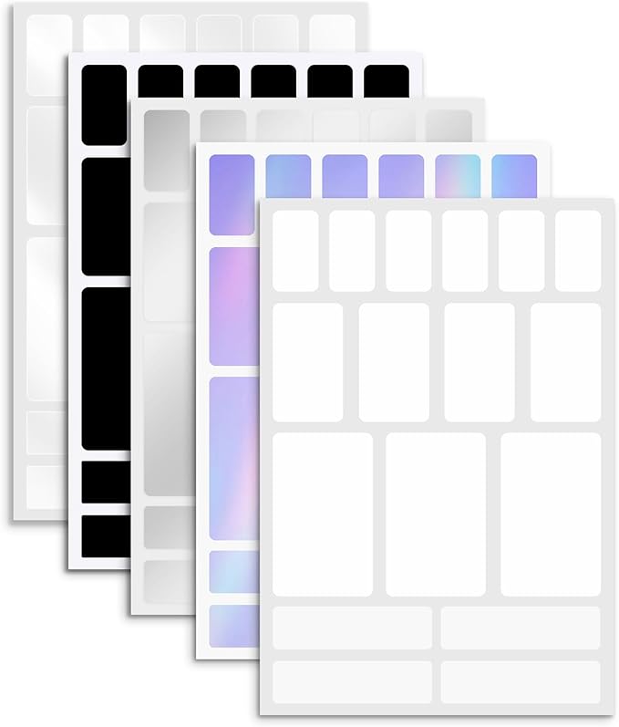 170Pcs Black Removable Labels for Jars,for Storage Bins,for Food Containers with 2 Liquid Chalk Marker(Black)