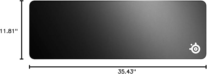 SteelSeries QcK Gaming Mouse Pad - XL Stitched Edge Cloth - Extra Durable - Sized to Cover Desks