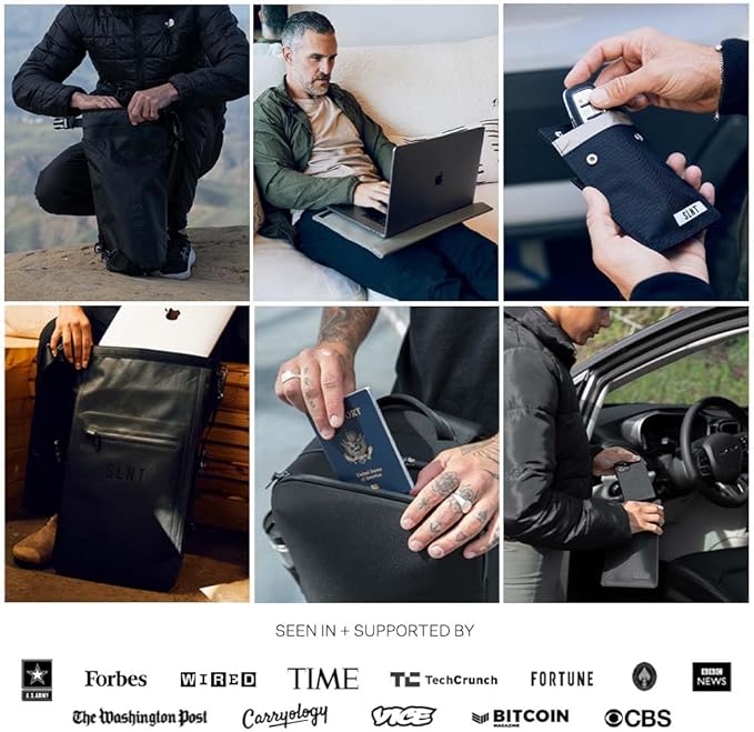 SLNT Utility EMP-blocking Faraday Bag for Computer Towers & Gaming Consoles - Military-Grade Water Resistant Nylon, Blocks EMP & Solar Flare to Protect Electronics from Damage