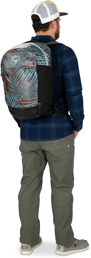 Osprey Transporter Panel Loader Commuter Backpack, Palm Leaf Glitch Print