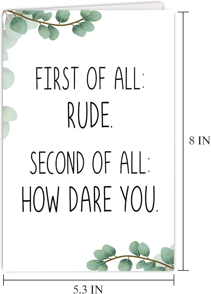 Supoeguk Funny Leaving Card for Coworker, Sarcastic Retirement Card for Him Her, Rude Going Away Card for Men Women, New Job Card