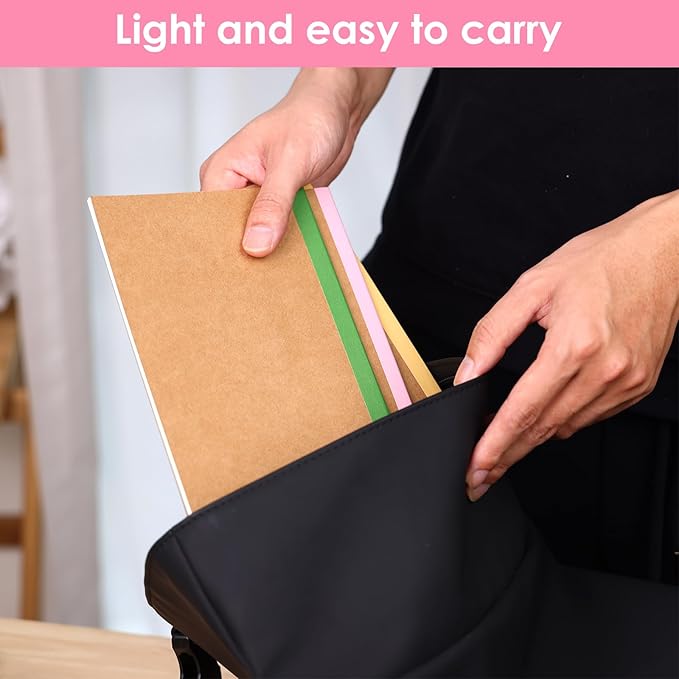 LABUK 40pcs Journals Bulk, A5 Kraft Lined Journaling Notebooks Bulk, Rainbow Composition Notebook, 12 Colors 60 Pages for Writing, School, Kids Gift
