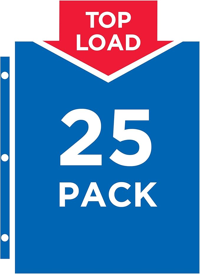 Avery Clear Standard Weight Sheet Protectors, Top Load, 10 Document Protectors (75540)