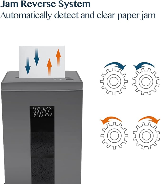 WOLVERINE 18-Sheet Shredders for Home Office Heavy Duty P-4 Security Level Crosscut Paper Shredder Paper/CD/Card Ultra Quiet Paper Shredder for Home with 6 Gallons Pullout Waste Bin SD9113(Grey ETL)