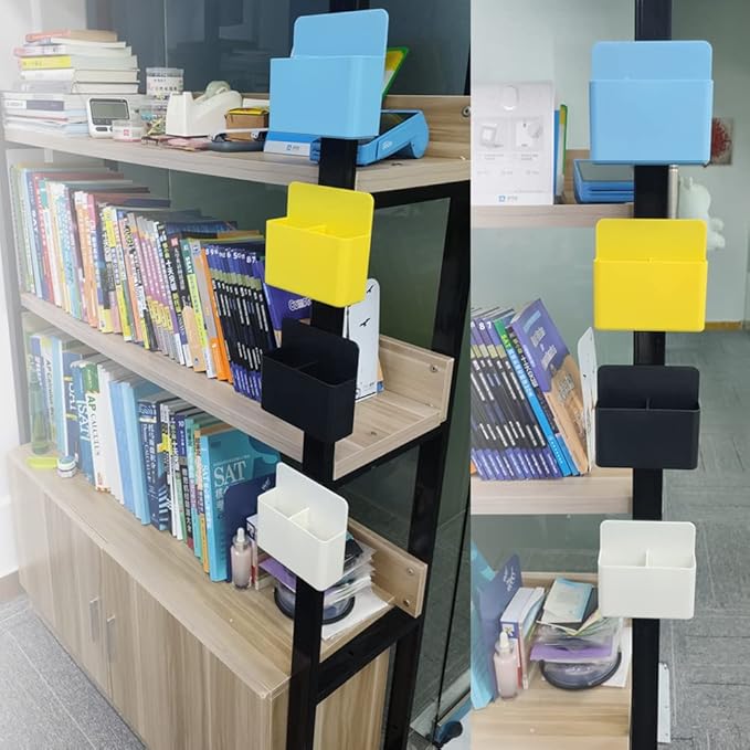 1 Pack Magnetic Marker Holder, Dry Erase Marker Holder Chalk Pen Storage Organizer for Whiteboard/Blackboard, Fridge/Regrigerator, Metal Locker, and Cabinet, (Yellow)