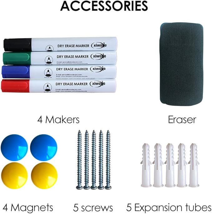 XIWODE Large Magnetic Dry Erase Board,Whiteboard for Wall, 36 x 72 inches, Whiteboard Marker Board Writing Board,Silver Aluminum Frame, Durable,Whiteboard for Home School & Office