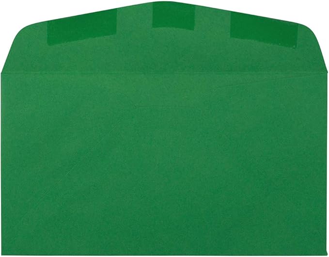 JAM PAPER #6 3/4 Business Premium Envelopes - 3 5/8 x 6 1/2 - Green Recycled - 500/Pack
