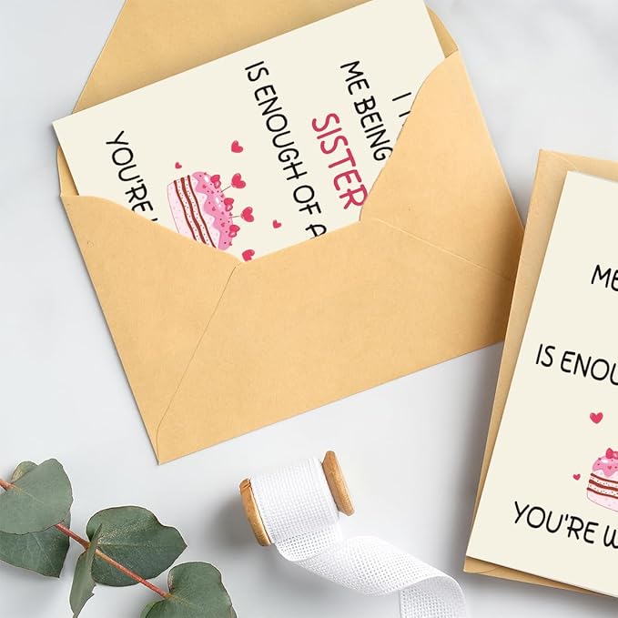 Sister Birthday Card | Birthday Card for Sister | Birthday Card Sister | Happy Birthday Sister Card | Funny Sister Birthday Card | Birthday Cards for Sister