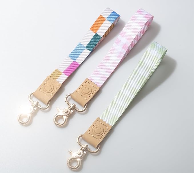 DQL Key Wristlet Strap for Women and Men, Wrist Keychain for Car Keys, Badge, Wallet, and Phone Wrist Strap