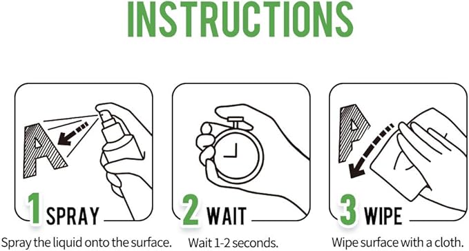 Loukin Non-Toxic Whiteboard Cleaner, 8.5 fl oz Dry Erase Board Cleaner, Low-Odor Whiteboard Cleaning Spray with Cloths, Removes Stubborn Marks (3-Pack)