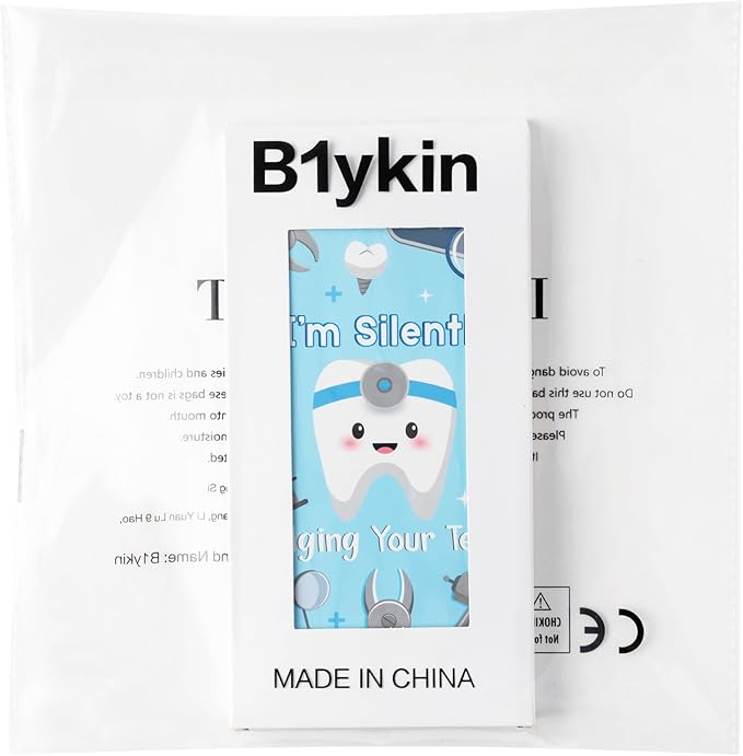 B1ykin Sticky Notes Set - Cartoon Theme Cute Self-Stick Notes Pad Teacher Appreciation Gifts, Self-Adhesive Writing Memo Pages Sticky to Do Notepad for Kids Employee School Office (Dentist)