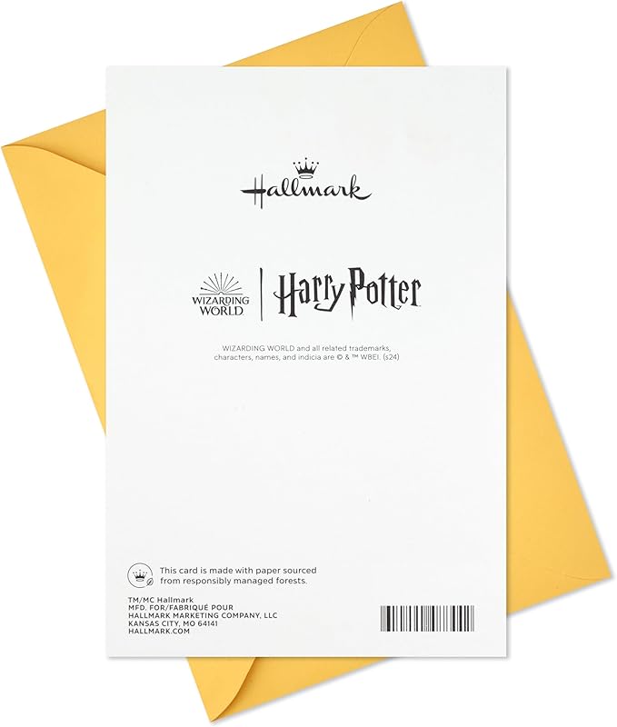 Hallmark Harry Potter Baby Card (Love, Magic and Mischief) for Baby Showers, New Parents, Gender Reveal Party