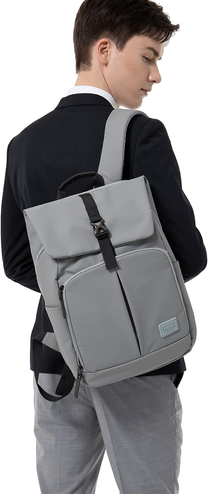 Laptop Backpack, 15.6 Inch Business Travel Fashion Casual Daypack for Men&Women (Grey)