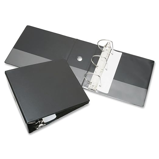 SKILCRAFT® Slant-D Ring Binder - w/o Overlay - 5" - Black