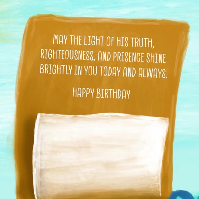 Prime Greetings Religious Birthday Card For Friend, Made in America, Eco-Friendly, Thick Card Stock with Premium Envelope 5in x 7.75in, Packaged in Protective Mailer