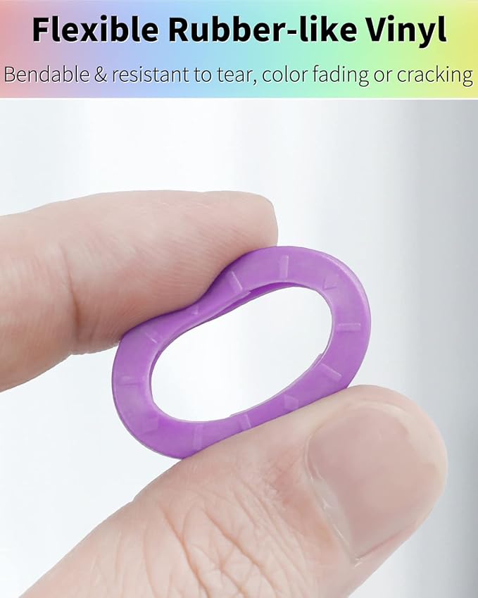 Vibit 48 Pack Key Cap Tags Set in 8 Assorted Colors Plastic Key Identifier Coding Label Covers for Standard Flat House Keys, 2 Styles