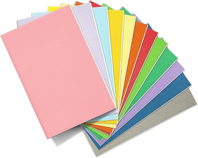 24 Pack Blank Books for Kids - 5.5"x 8.3", 60 Pages - Small Notebooks Bulk, Girls Journals for Drawing & Writing, Sketchbooks w/Colorful Soft Cover, Unlined Paper, A5 Travel Size