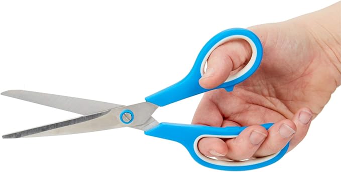 Blue Summit Supplies Multi Purpose Scissors, 8 Inch Household Shears with Comfort Grip, Sharp Scissors for Craft or Office, Assorted Colors, 30 Pack