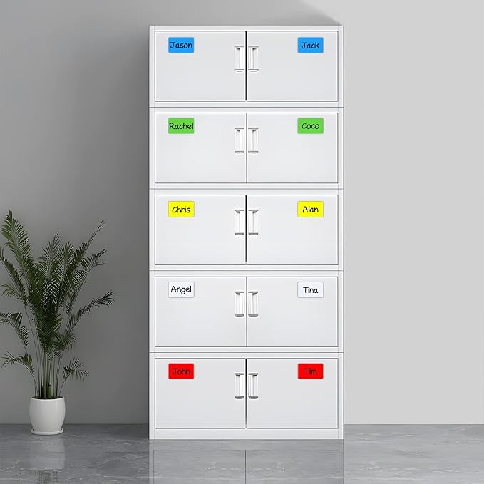 Dry Erase Magnetic Labels 5x3 Inch, 40 Pack, Reusable Magnetic Dry Erase Labels for Whiteboards,Locker, School, Classroom, Office, Home