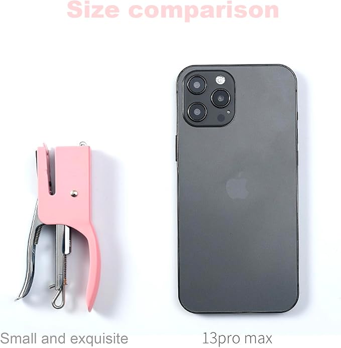 Office Stapler with 1000 Set staples,Office Stapler, Stapler for Desk Portable Durable Staplers Home Supplies (Macaron Pink)