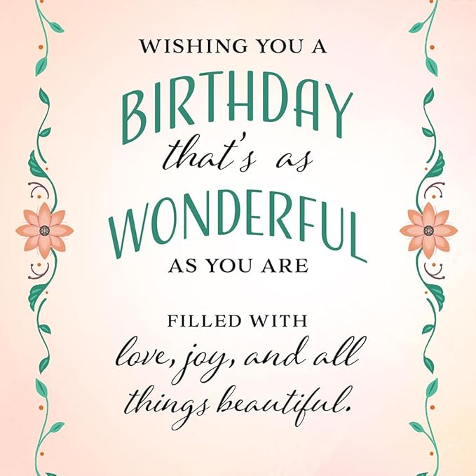 Prime Greetings Happy Birthday Card For Aunt, Made in America, Eco-Friendly, Thick Card Stock with Premium Envelope 5in x 7.75in, Packaged in Protective Mailer