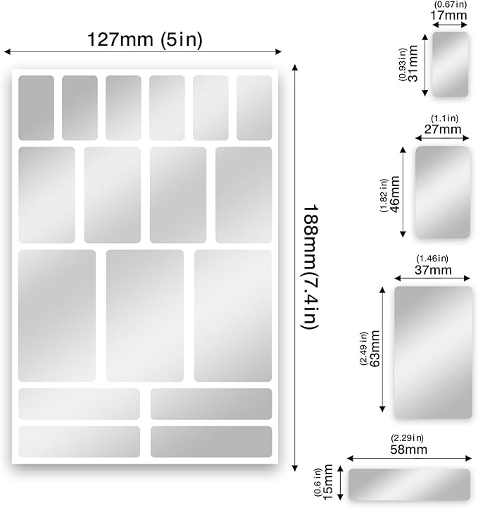 170Pcs Brightsilver Removable Labels for Jars,for Storage Bins,for Food Containers with 2 Liquid Chalk Marker(Brightsilver)