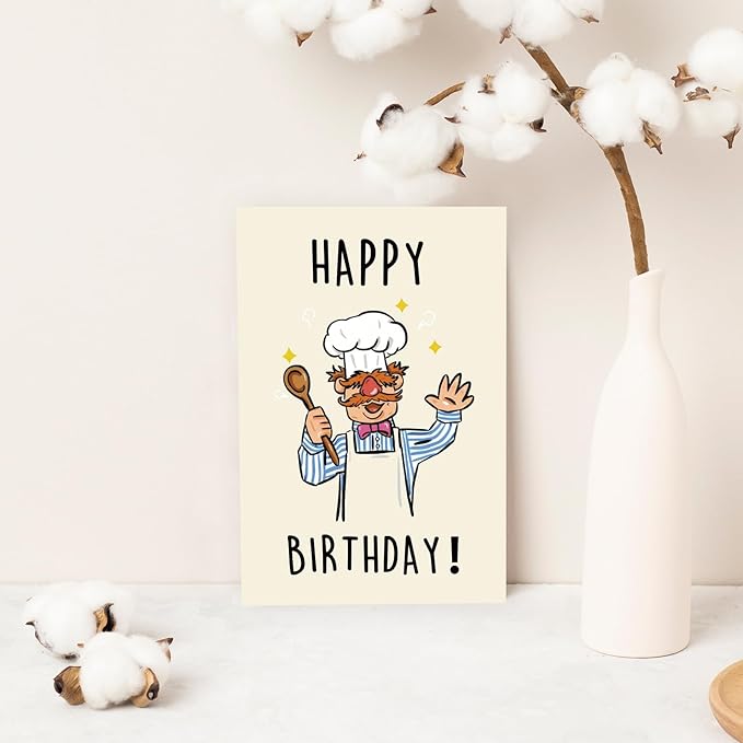 Funny Birthday Card for Men Women,Happy Birthday Cards for Grandma Grandpa,Unique Birthday Gifts for Mom Dad Husband Wife,Humorous Cartoon Bday Gift for Family Kids
