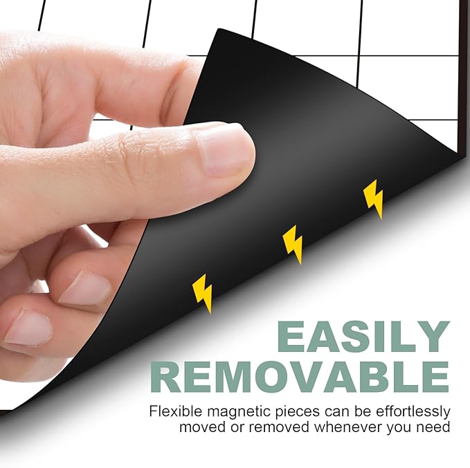 Magnetic Grid Dry Erase Whiteboard - 26"x26" XY Coordinate Math Board with Durable Gridlines for Algebra, Geometry, Classroom & Office Use | Perfect for Graphing, Planning, & Teaching