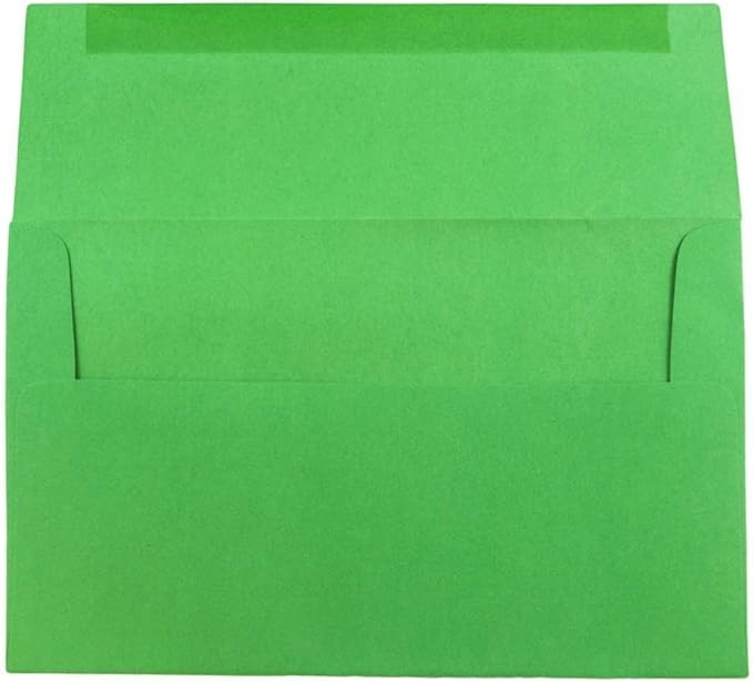 JAM PAPER A10 Colored Invitation Envelopes - 6 x 9 1/2 - Green Recycled - 100/Pack