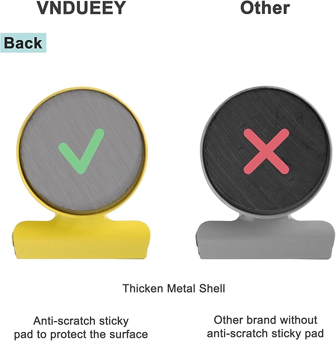 VNDUEEY 20 Pack Multicolored Magnetic Clips Fridge Magnets with Clips, Refrigerator Magnet Clips, Magnet Clips for Whiteboard on Home& Office