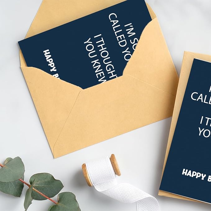 Birthday Cards for Men | Funny Birthday Cards for Men, Women, Dad, Mom, Brother, Sister, Friends, Family, and Anyone | Unique Birthday Decorations & Gifts | Happy Birthday Card