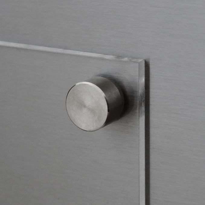 Magnetic Acrylic Weekly Calendar for Fridge, Weekly Meal Planner with Notes, Includes 4 Magnetic Wet-Erase Markers for Refrigerator, 9" X 12" | Gold Hardware